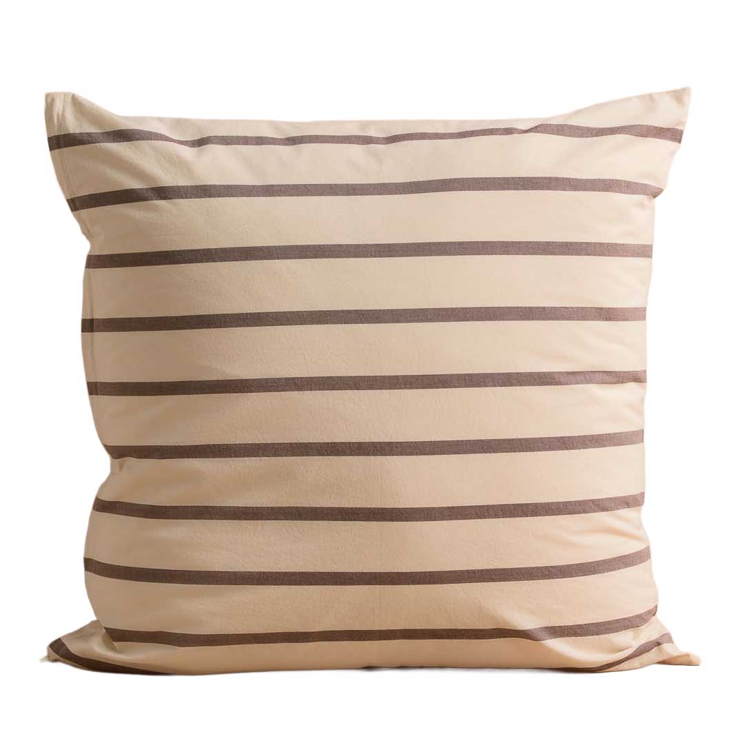 HOMMEY. European Pillowcase Raisin Brown